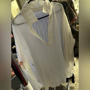 Fashion Nova Crisp White Coverup Top